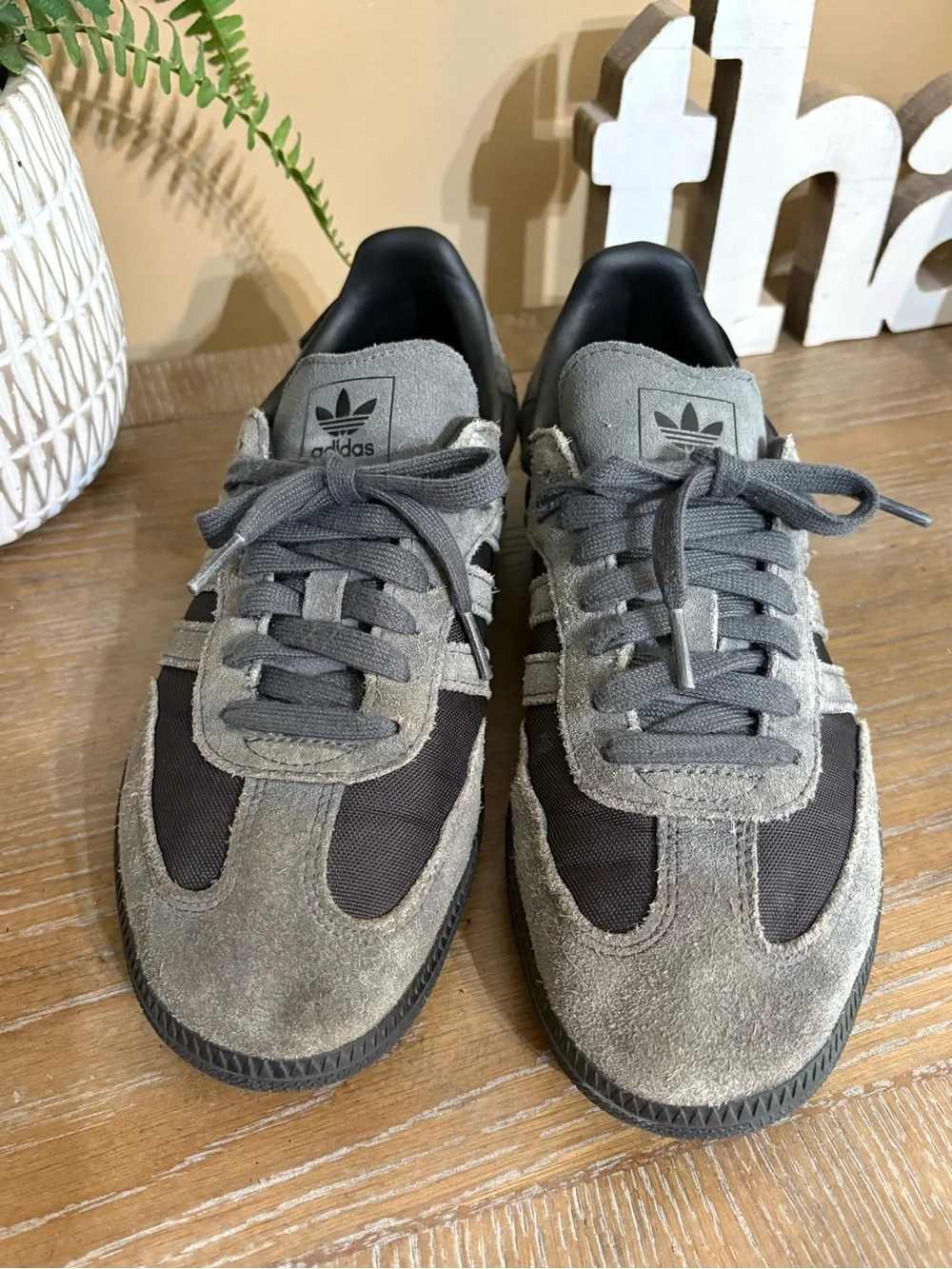 Adidas Samba OG Cordura Mens Sneakers Black Gray Size 8